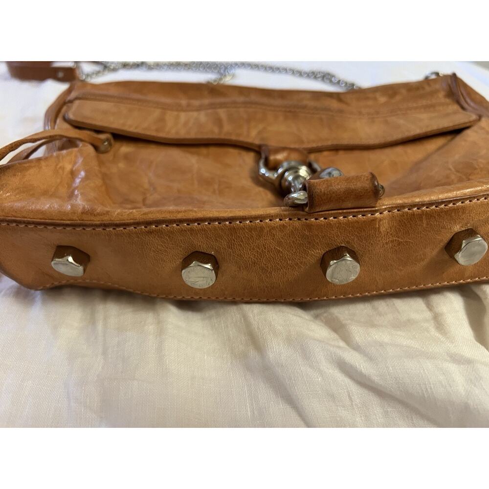 Rebecca Minkoff Mini MAC Crossbody Bag — Tan / Cognac Brown Leather